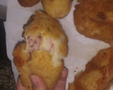 Foto del paso 12 de la receta: Bastoncitos/bombas de papa rellenas de jamón y queso