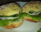 A picture of step 6 of Homemade chicken burger.