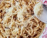 Foto del paso 3 de la receta: Fideos secos spaghetti con queso Mascarpone casero a las hierbas Caprese