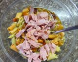 Foto del paso 3 de la receta: Tortilla de pasta, pollo y más