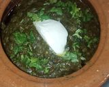 A picture of step 10 of Sarson Ka saag chicken.