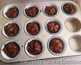 Une image de l'étape 3 de Muffins chocolat, coeur chocolat blanc.