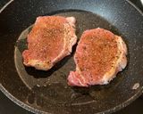 A picture of step 8 of Pork Chops with Zesty Green Onion Salsa.