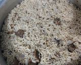 A picture of step 12 of Beef pilau with tinge of coconut.