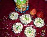 A picture of step 3 of Apple vegi macroni salad🍎ایپل ویجی میکرونی سیلیڈ🍎.