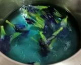 A picture of step 1 of Butterfly Pea Flower Healthy Lemon Rice.