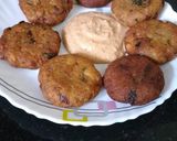 A picture of step 5 of Potato Pattis.