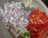 A picture of step 1 of Corn Paneer gravy.
