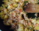 A picture of step 5 of Sabudana khichadi.