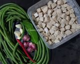 Foto langkah ke 1 dari resep Tumis Tempe Kacang Panjang.