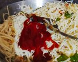 A picture of step 3 of Veg noodles.