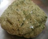 A picture of step 2 of Coriander Paratha.