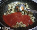 A picture of step 2 of Boiled potato with besan mogra.