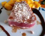 Foto del paso 9 de la receta: Atún con costra de parmesano, guarnición de mango y salsa agridulce de ostión