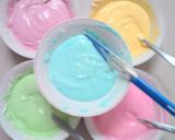Foto langkah ke 3 dari resep Steamed Rainbow Cake Ny Liem.