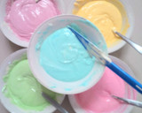 Foto langkah ke 3 dari resep Steamed Rainbow Cake Ny Liem.