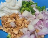 A picture of step 2 of Chicken Tikka sandwich.