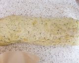 A picture of step 7 of Alfredo stuffed Garlic Bread. 😘.