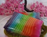 Foto langkah ke 8 dari resep Kue Pepe Rainbow.