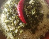 A picture of step 5 of Couscous with Turnip Greens (Ousay).