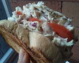 Foto del paso 12 de la receta: Sándwich🍞🍅🍗 de pollo🤔🥪😋