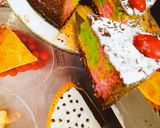 A picture of step 5 of Rainbow Cake.