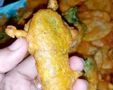A picture of step 4 of Mirch ky pakory.