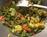 A picture of step 3 of Winter Veg Poha.