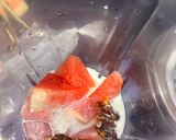 A picture of step 2 of Watermelon dates sherbet.