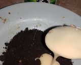 A picture of step 5 of Choco filled Biscuit Swiss Roll.