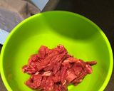 A picture of step 1 of Beef Shawarma.