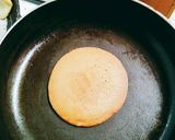 A picture of step 7 of Banana and cinnamon chocolate pancakes.