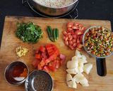 A picture of step 1 of Sprouts pulao.