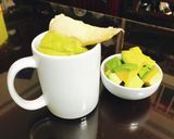 Hình bước làm 2 của món Sinh tố bơ 🥑 sầu riêng 😱