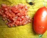 Foto del paso 4 de la receta Yemas de Espárragos con vinagreta de pimientos