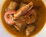 Foto del paso 9 de la receta: Caldo de merluza y gambones