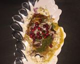 A picture of step 4 of Ragda samosa chat.