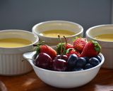 Hình bước làm 1 của món Creme Brulee