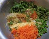 A picture of step 1 of Cornmeal Dhokla.