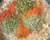 Lencsés bulgurral töltött paprika paradicsomos mártásban (vegán) recept fázis 5 fotója
