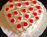 A picture of step 3 of Heart Shaped Chiffon cake:.