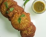 A picture of step 5 of Raw banana tikki.