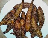 A picture of step 5 of Bitter gourd with beef mince filling (qeema bhare karely).