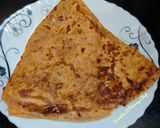 A picture of step 4 of Gud paratha with multigrain flour.