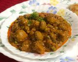 A picture of step 17 of Matar Mushroom Butter Masala.