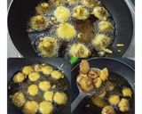 A picture of step 5 of Ratalu Puri (Purple Yam Puri).