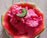 A picture of step 4 of Watermelon Icecream.