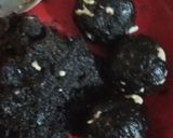A picture of step 6 of Custard chocolate ball pudding.