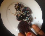 A picture of step 1 of Chocolate cake balls.