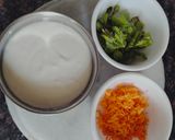 A picture of step 2 of Tricolour Rice and urad dal idli with natural veggie colour.